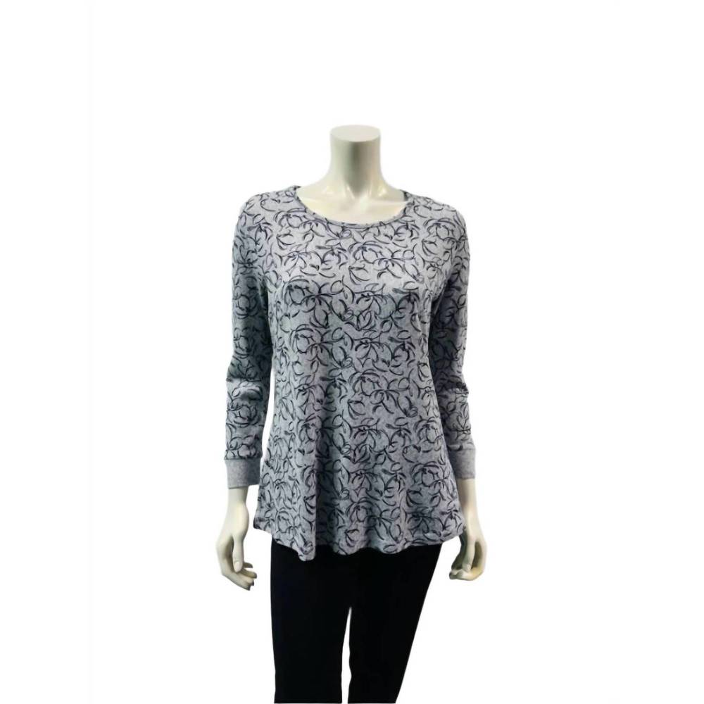 NEW VARIATIONS women's dark flower top in multi